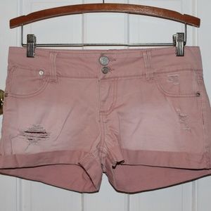 High Rise Denim Shorts